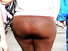 뚱뚱한 엉덩이 bbw 가죽 스 판 덱 스를 통해 볼